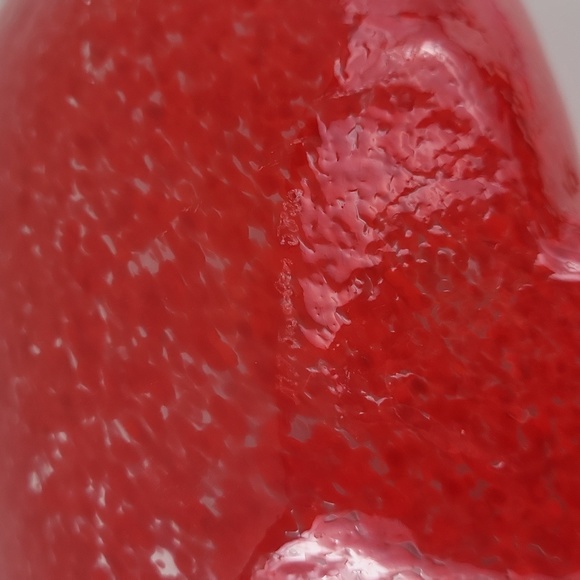 Mats Jonasson Swedish Textured Art Glass Red Heart Bowl Candy Dish - Picture 8 of 8